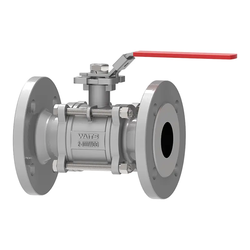 Injap bola terapung 3 pcs flange