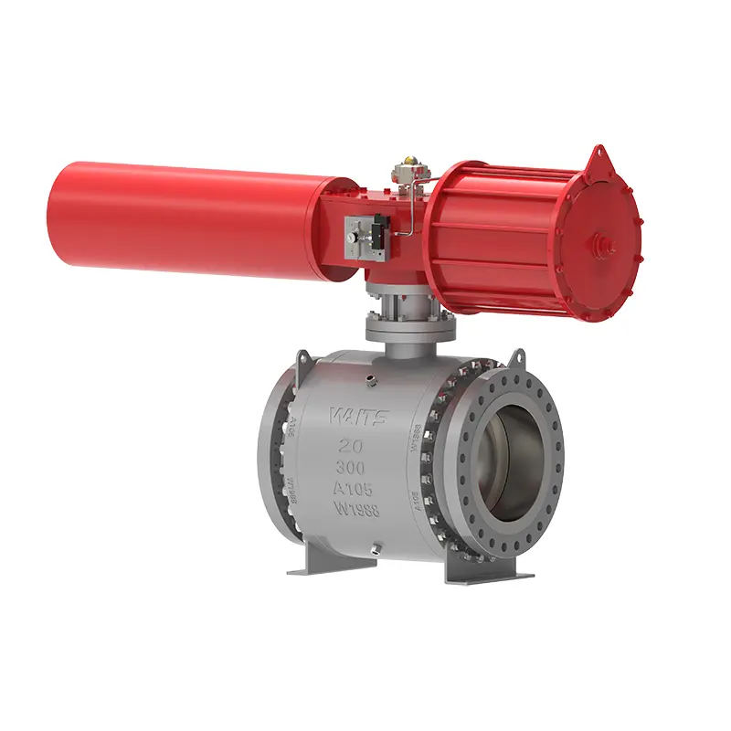 Injap bola trunnion